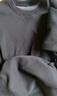 JEANSWEST LIFE真维斯加绒卫衣男秋冬季加厚保暖外套三角设计重磅灰色圆领上衣男 实拍图