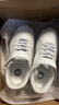 361°儿童四季板鞋男女童(3-12岁)百搭魔术贴滑板鞋小白鞋 银33 实拍图