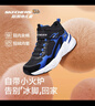 Skechers斯凯奇儿童秋冬休闲男女童二棉鞋轻质加绒保暖靴405222L/302583L 男童/黑色/宝蓝色/BKRY 35 实拍图