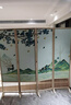 祥朗实木屏风隔断玄关现代简约可移动折叠家用遮挡帘客厅新中式推拉 小鹿一家 1.8米高X0.5米宽一扇 实拍图