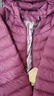 坦博尔轻薄羽绒服女短款宽松脱卸帽秋保暖女士外套TD236256 富贵紫 190  实拍图