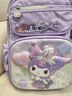 Hello Kitty库洛米书包小学女生三二一年级女童护脊减负儿童库洛米651C紫 实拍图