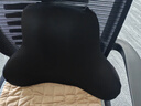 办公室坐垫腰靠一体久坐护腰椅子垫子上班工位久坐神器办公椅靠垫 【耀夜黑】回弹乳胶 【单个腰靠】52D 实拍图