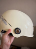 野马（YEMA）3c认证新国标A类365S电动车头盔男女加大码大号大头围冬季四季通用摩托车安全帽 卡其白配透明长镜 实拍图