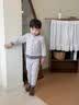 英氏【羊毛双面穿校服神器】秋冬儿童外套保暖裤高中青少年保暖套装 实拍图