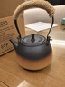 容山堂粗陶茶壶煮茶器茶具套装泡茶壶烧水壶电陶炉围炉煮茶碳炉酒精炉 粗陶提梁壶-直钮 780ml 实拍图