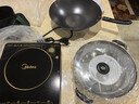 美的（Midea）电磁炉套装家用大功率一键爆炒带锅电磁灶套装火锅电磁炉一体电炒锅WK2102T配双锅 实拍图