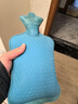 永上海永字牌热水袋大号中号小号加厚注水橡胶永牌热水袋儿童成人灌 大号1.75L【蓝色】 实拍图