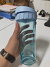 特百惠（Tupperware）茶韵500ML塑料杯男女士学生夏季运动水杯子户外便携大容量 冰水蓝 实拍图