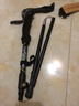 鲁滨逊登山杖折叠铝合金超轻伸缩户外五节超短越野跑拐杖徒步手杖 黑色 实拍图