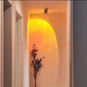 鲸与光 夕阳落日灯日不落射灯嵌入式玄关装饰壁画灯走廊洗墙灯 白色明装夕阳灯-夕阳红10瓦 实拍图