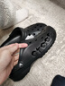 卡骆驰（CROCS）洞洞鞋贝雅男鞋女鞋轻便耐磨一脚蹬拖鞋休闲鞋|10126 黑色-001 45 (290mm) 实拍图