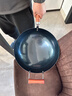 臻三环章丘手工铁锅平底煎锅烤肉煎锅无涂层不易粘锅小平底锅辅食厨具 烤蓝木把 20cm 实拍图