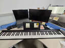 特伦斯电子琴88键折叠琴成人儿童初学电钢键盘教学乐器V10便携钢琴 典雅黑 实拍图