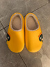 儿童棉拖鞋秋冬爆款加绒保暖毛毛鞋男女童防滑室内居家棉鞋 黄色 30.5 内长18cm 实拍图