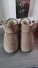 巴布豆童鞋冬季保暖儿童雪地鞋加绒加厚男童学步鞋116345039咖啡棕29 实拍图