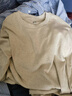 优衣库男装女装柔软圆领T恤/休闲长袖上衣25秋冬新款479783 31 米色 L 实拍图