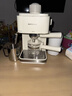 赛普达【新年礼物】EA09咖啡机家用小型意式美式两用浓缩新手小白蒸汽打奶泡一体办公室半全自动咖啡机 米白色 磨豆机套餐 实拍图
