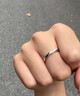 BJYLS999足银戒指女士单戒设计感纯银素圈指环尾戒饰品生日礼物送女友 S999足银交织戒指 实拍图