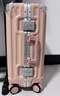 左汀行李箱铝框拉杆箱加厚结实抗压旅行箱登机箱大容量学生密码箱皮箱 茱萸粉 20英寸 ，可登机，适合短途出差 实拍图