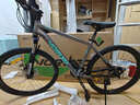 沃雷顿（VORLAD）山地自行车红日300碟刹禧玛诺24速可锁死前叉男士女士通勤单车 灰绿色26*17寸（身高165-180cm） 实拍图