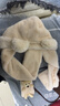 回力围巾帽子手套一体小熊加绒厚保暖毛绒帽骑行护耳围脖套送女友可爱 实拍图