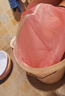 高深过膝恒温足浴成人洗脚可折叠泡脚桶过小腿家用加厚泡脚袋保温 【加长熏蒸款】粉色1个 实拍图