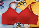 猫人（MiiOW）本命年女士内衣套装女生新娘结婚红色内衣内裤袜子无钢圈文胸胸罩 实拍图