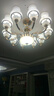 韵钰欧式客厅吊灯水晶灯具套餐现代简约防尘餐厅灯大气新款卧室灯饰 6头-配全光谱三色光源 实拍图