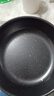 【亏本清仓】韩式麦饭石色不粘锅平底锅铁锅电磁炉不带盖 黑色小煎锅 16cm 实拍图