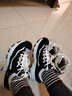 斯凯奇奥利奥|秋季黑白老爹鞋复古熊猫鞋透气厚底增高运动鞋 实拍图