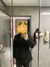 罗蒙（ROMON）白衬衫男士商务职业长袖抗皱免烫弹力正装衬衣男黑色42 实拍图