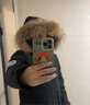 骆驼（CAMEL）【王俊凯同款】户外羽绒服冬季新款连帽羽绒衣中长款保暖防风外套 AA12264035D，幻影黑，男 M 实拍图