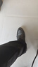 回力官方皮鞋男秋冬季黑色软底正装商务休闲鞋子 2607 黑色 43 实拍图