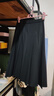优衣库女装宽褶中裙/半身裙裙子25秋冬新款479916 09 黑色 XS /150/60A 实拍图
