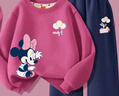 迪士尼（Disney）童装卡通可爱女童套装2025冬季新款加厚加绒儿童冬装女孩保暖衣服 实拍图
