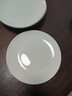 瓷秀源纯白骨瓷盘子简约家用菜盘深盘圆形盘子方盘套装唐山陶瓷餐具 7.5英寸圆菜盘6个 实拍图