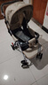 豪威 婴儿推车可坐可躺双向超轻便折叠伞车宝宝0-3岁手推车小孩儿童车 卡其色 旗舰款+可坐可躺可折叠 实拍图