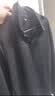 罗蒙（ROMON）长袖T恤男士POLO翻领纯色上衣打底衫商务休闲内搭男装 黑L 实拍图