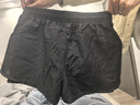 匹克泳裤男泳衣男防尴尬速干宽松平角沙滩裤双层温泉海边度假泳裤黑XL 实拍图
