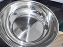 【不锈钢】和面盆厨房烘焙家用火锅盆洗菜打蛋汤锅盆醒面盆料理盆 32cm【热卖款】不锈钢 和面盆 实拍图