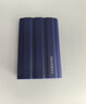 三星（SAMSUNG）2TB Type-c接口 移动固态硬盘 T7 Shield 魔力蓝 NVMe读速1050MB/s  手机直连笔记本外接 三防保护 实拍图