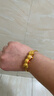 周生生新年礼物足金圆棍(磨砂)黄金手镯女素圈90343K计价07圈11.85克 实拍图