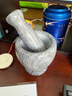 臻三环 蒜臼子家用蒜泥器大理石木鱼石捣蒜器石臼压蒜器手动研磨器 大理石 实拍图