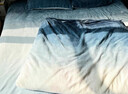 海澜之家（HLA）牛奶绒四件套防静电高端双面亲肤珊瑚绒床单被套简约风床品套件 渐变风蔚蓝 四件套 2.3*2.5m 床单款 被套2.2*2.4m 实拍图