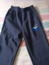 马克华菲童装男童裤子2025秋冬新款儿童休闲运动卫裤男孩女童运动裤加绒 m悠闲鲨K藏青 130 实拍图