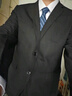 海派浩宇西装西服套装男修身商务正装高级感职业装新郎婚服礼服伴郎服 黑色二扣【西服+西裤】 3XL (185) 【72-78KG】 实拍图