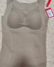 猫人女士保暖背心女带胸垫蚕丝内衣罗纹蕾丝秋冬吊带免穿文胸灰色M 实拍图