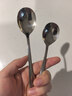 三四钢®勺子316不锈钢勺子食品级吃饭汤勺家用调羹儿童勺子大人汤匙 316圆勺 中勺*3支+大勺*3支 实拍图