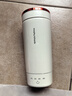 摩飞电器（Morphyrichards） 电热水壶便携式烧水壶旅行保温电热水杯316不锈钢烧水杯密封调温MR6060 0.3L 椰奶白 实拍图
